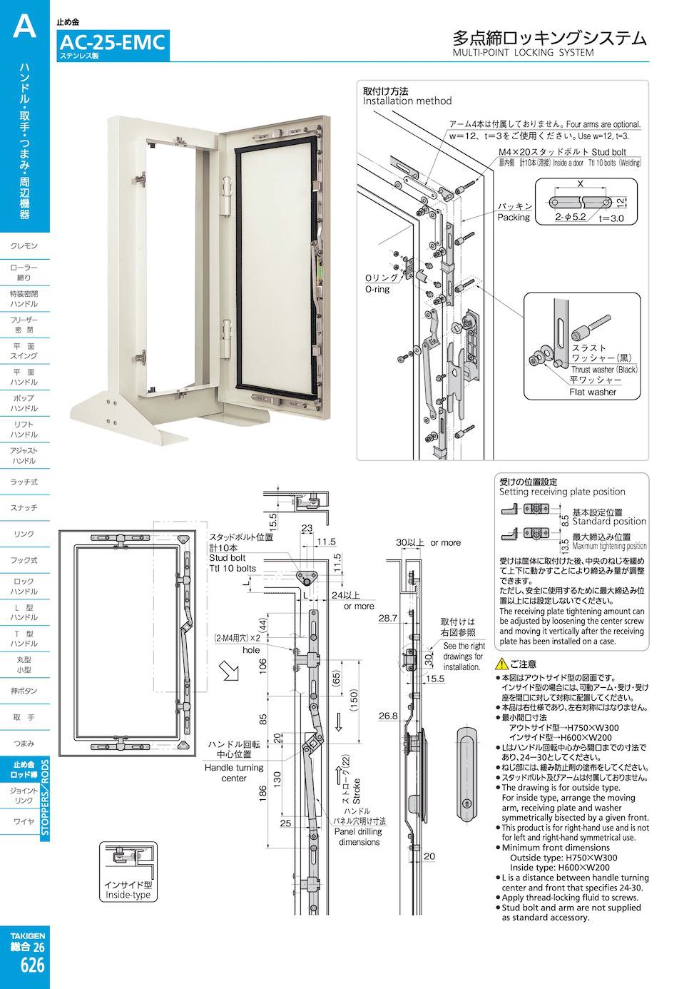 AC-25-EMC MULTI-POINT LOCKING SYSTEM catalogue manual