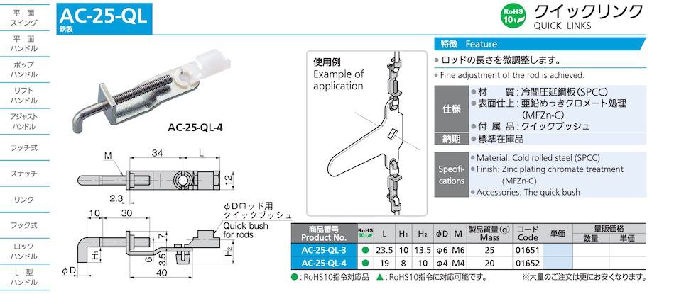 AC-25-QL QUICK LINKS catalogue manual