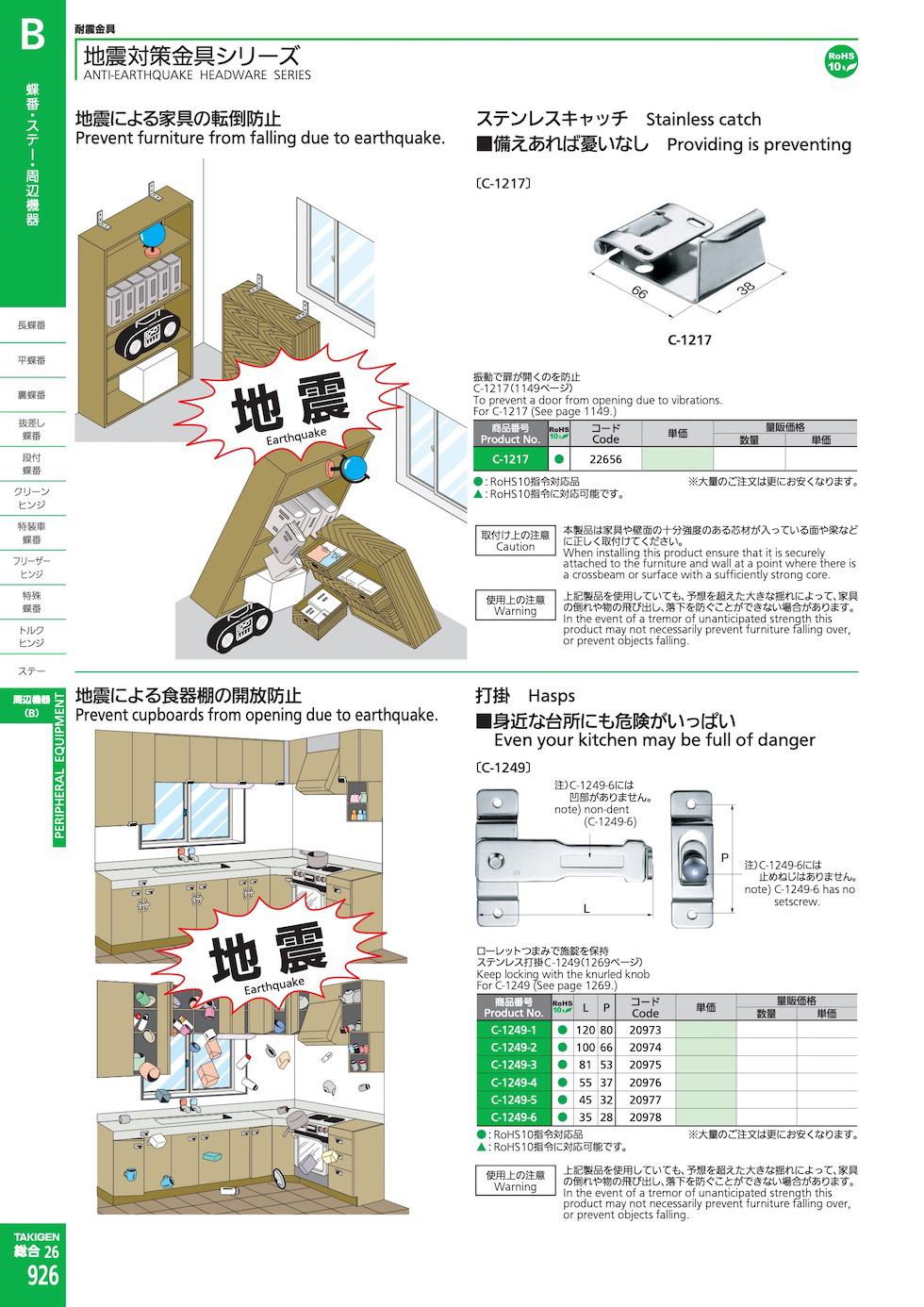 C-1217 CATCHES catalogue manual