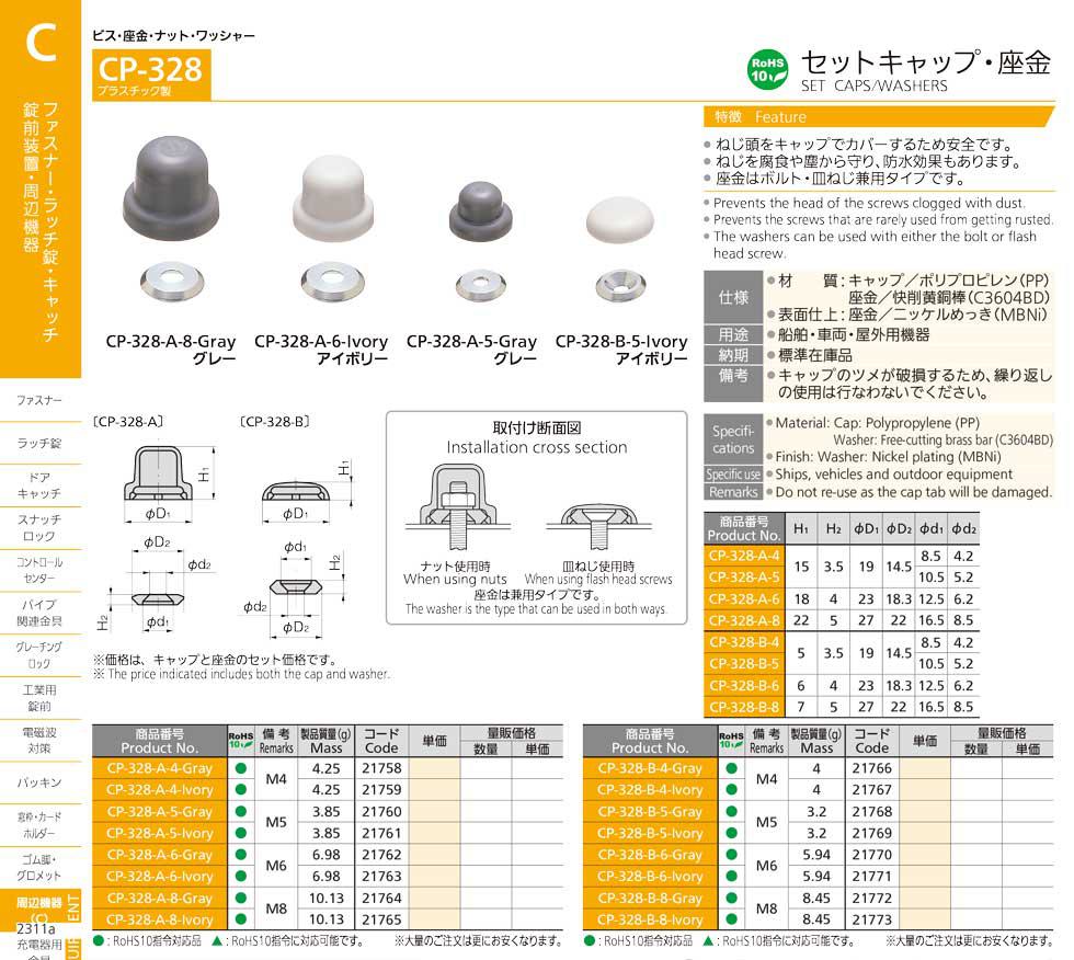 CP-328 SET CAPS/WASHERS catalogue manual