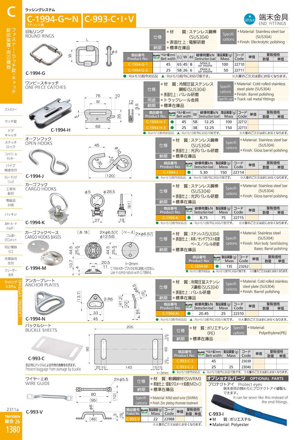 C-993-I END FITTINGS catalogue manual