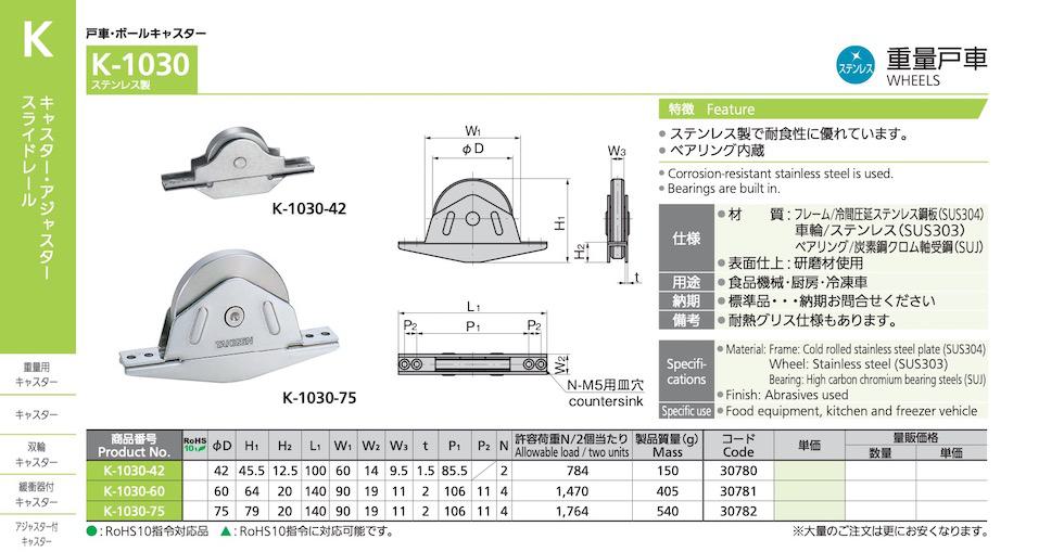 K-1030 WHEELS catalogue manual